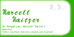 marcell waitzer business card